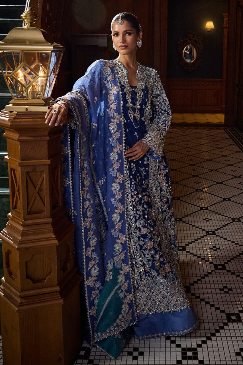 Stylish blue Eastern dress fashion